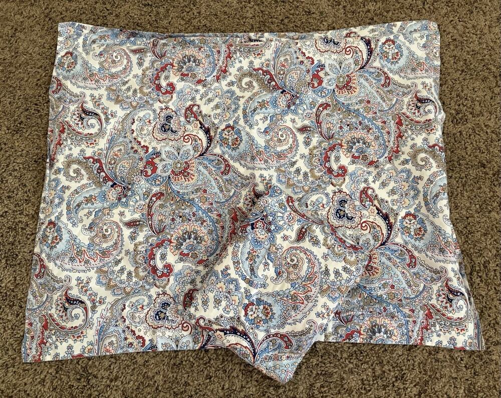 Lauren Ralph Lauren Paisley Pillow Shams Standard Size 100% Cotton 27x23”